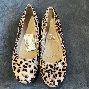 NWT Children’s Place Leopard Cat Flats Girls 6